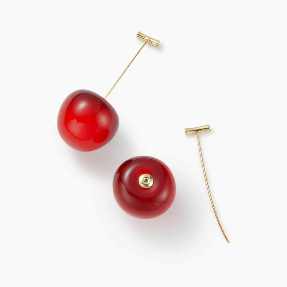 Red Cherry Earrings - Light Cherry Earring