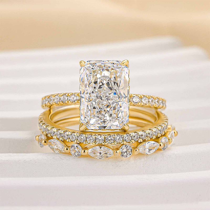 Jaily – Set of 3 wedding rings in 18K gold