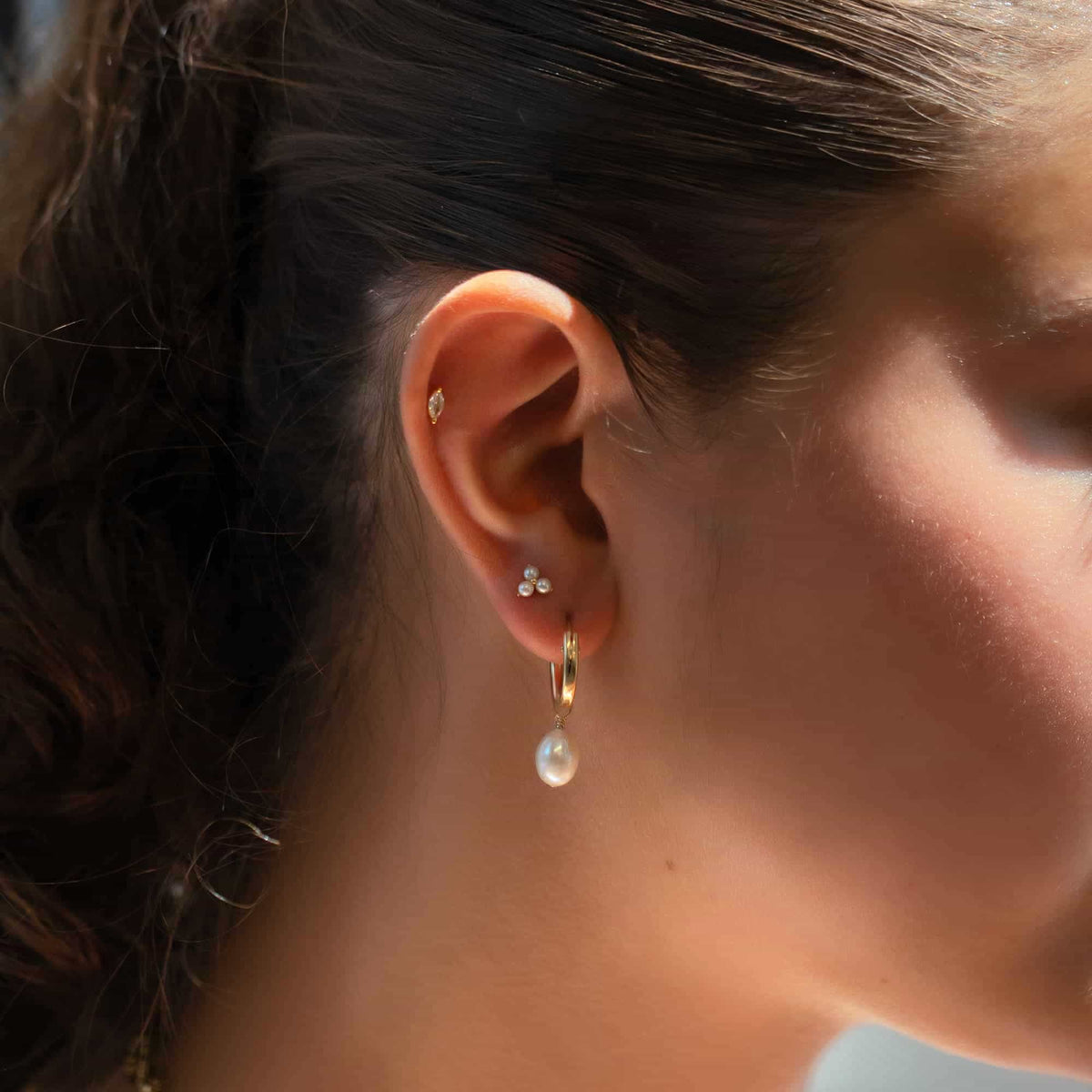 Isabella - Trinity Pearl Earrings
