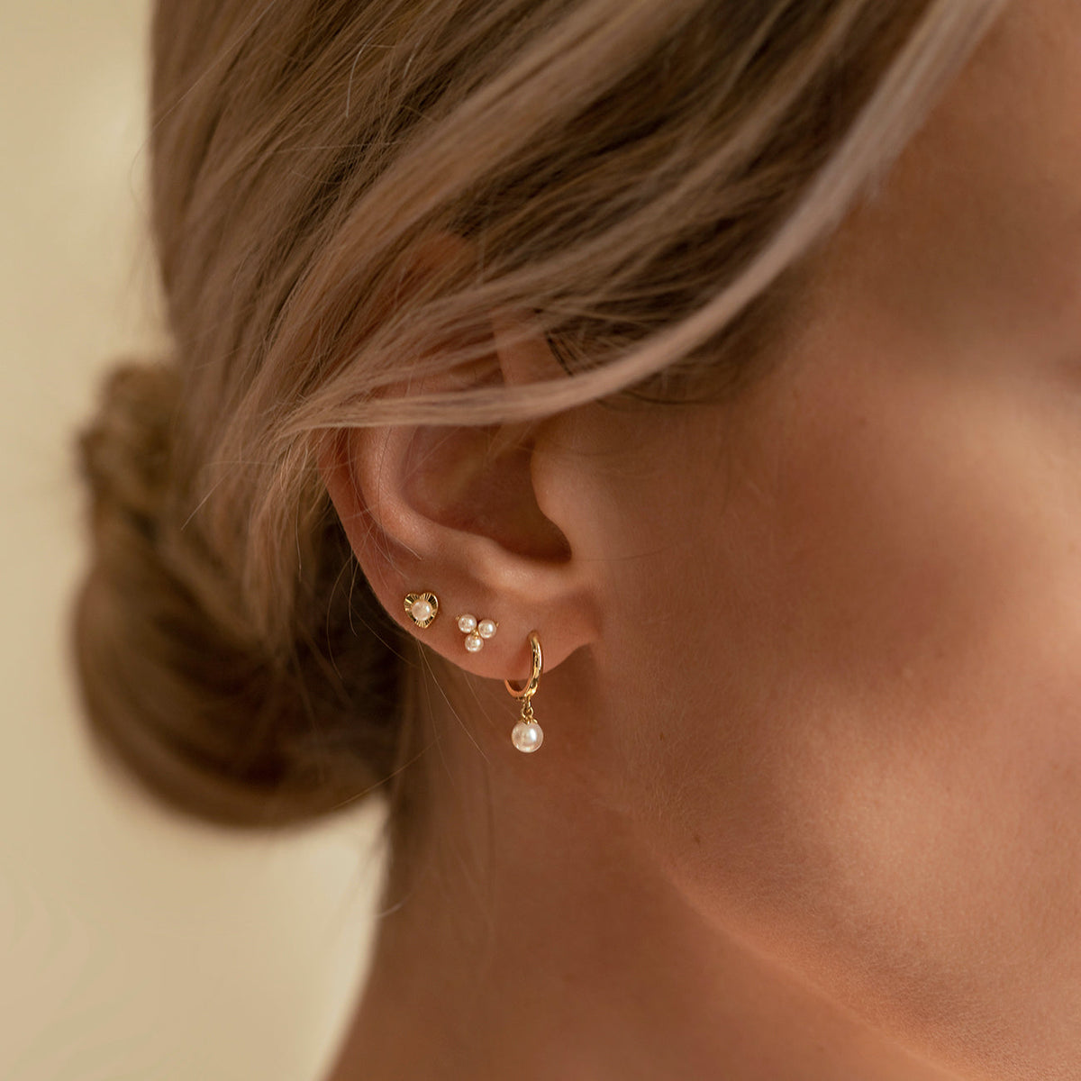 Isabella - Trinity Pearl Earrings