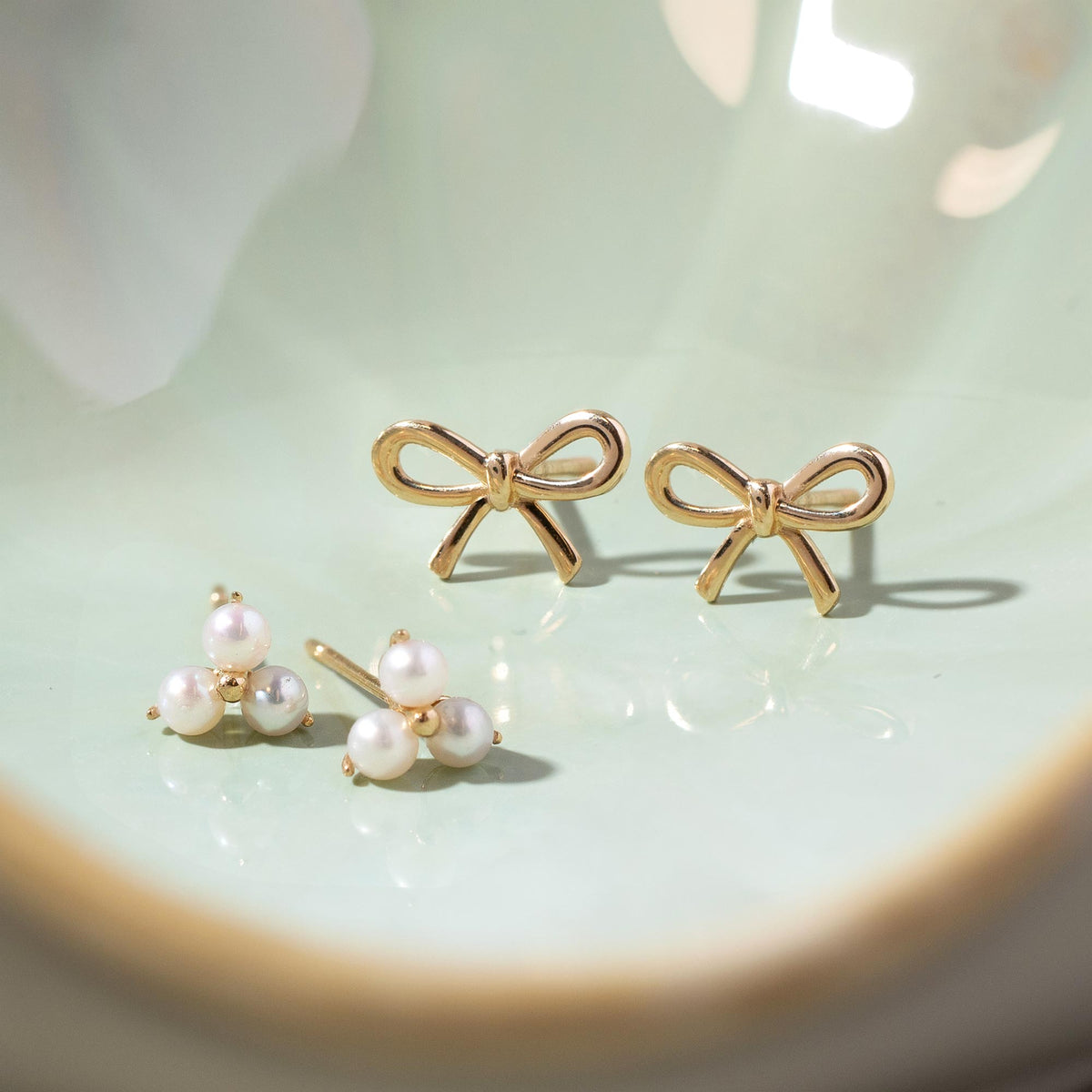 Isabella - Trinity Pearl Earrings