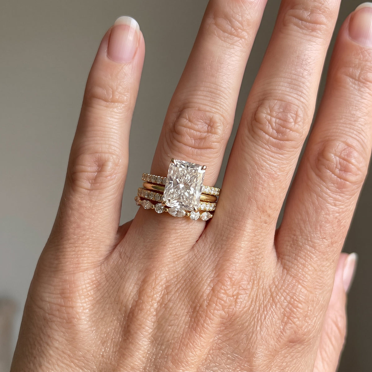 Jaily – Set of 3 wedding rings in 18K gold