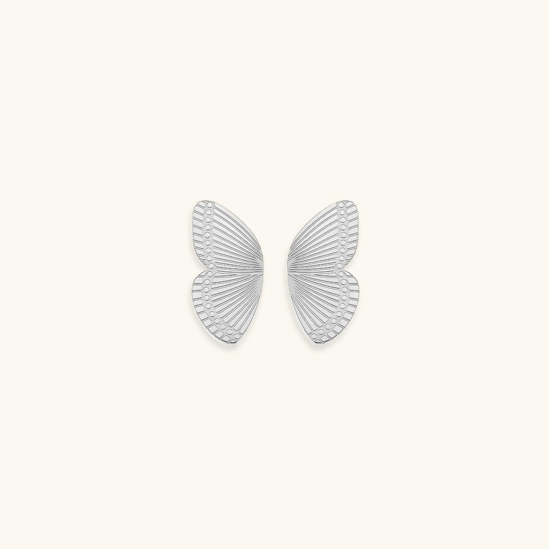 Lilac - Golden Butterfly Earrings